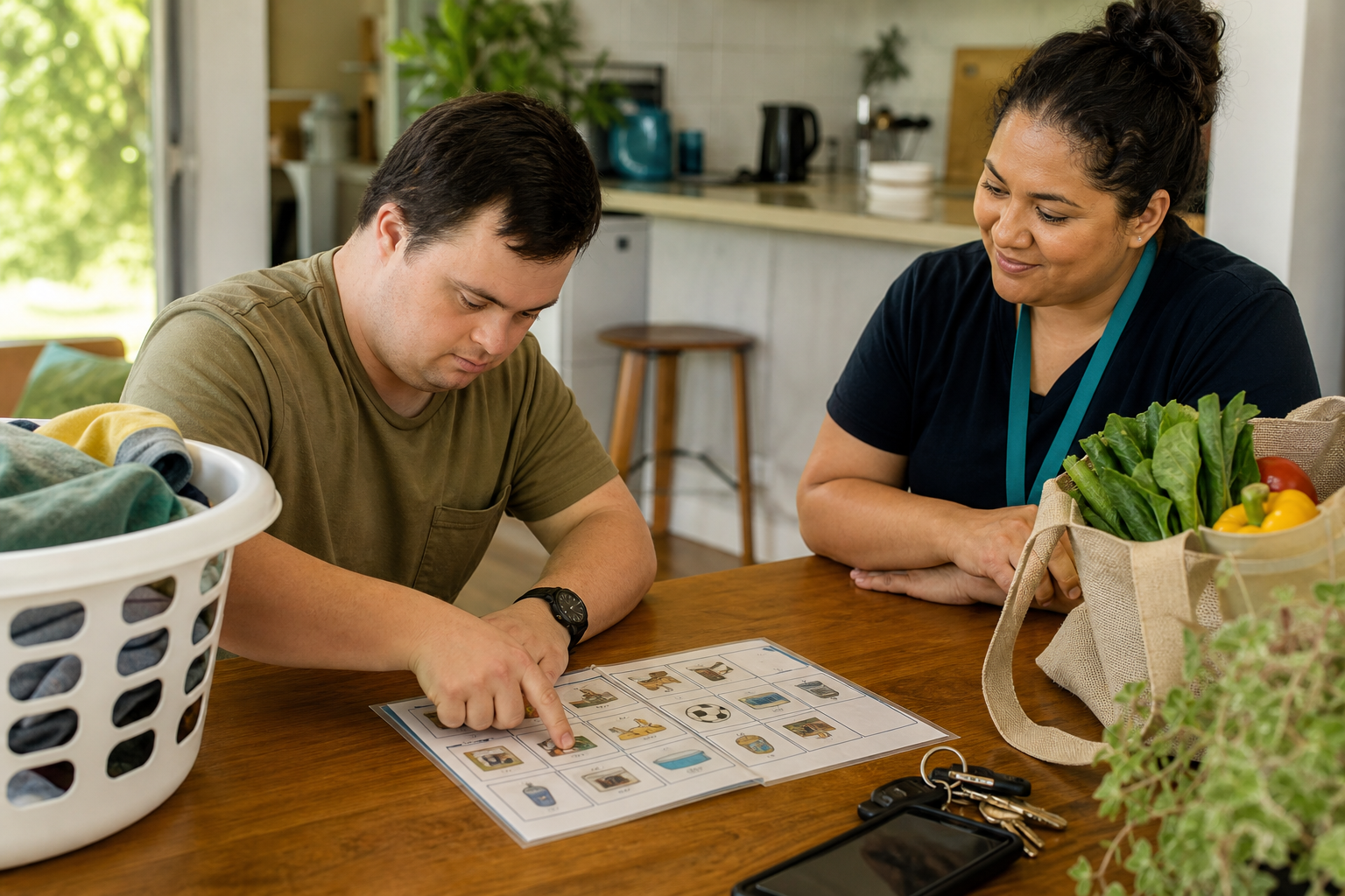 Supported Independent Living support planned around the participant